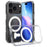For iPhone 18 Pro Max / 17 Pro Max Clear Phone Magnetic Case TPU + Acrylic Back Cover - Clear - 2