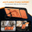 For iPhone 16 Pro Max Case with Slide Lens Cover Rotatable Kickstand Shockproof TPU + PC Phone Shell - Orange - 4
