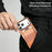 For iPhone 17 Pro Max Magnetic Case Rainbow Gradient Leather Coated TPU + PC Phone Cover with Card Holder - Orange - 6
