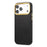 DENIOR A26+1 For iPhone 17 Pro Max Magnetic Case Woven Texture Genuine Cow Leather Coated PC TPU Phone Cover with Metal Lens Frame - Black - 2