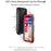 REDPEPPER Dot+ Series For iPhone X  /  XS 5.8 inch Underwater Phone Case IP68 Waterproof Shockproof Dustproof TPU+PC Cover - Black - 3
