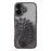 For iPhone 16 Plus Case 3D Peacock Electroplating Rhinestone TPU Phone Cover with Glitter Card - Black - 2