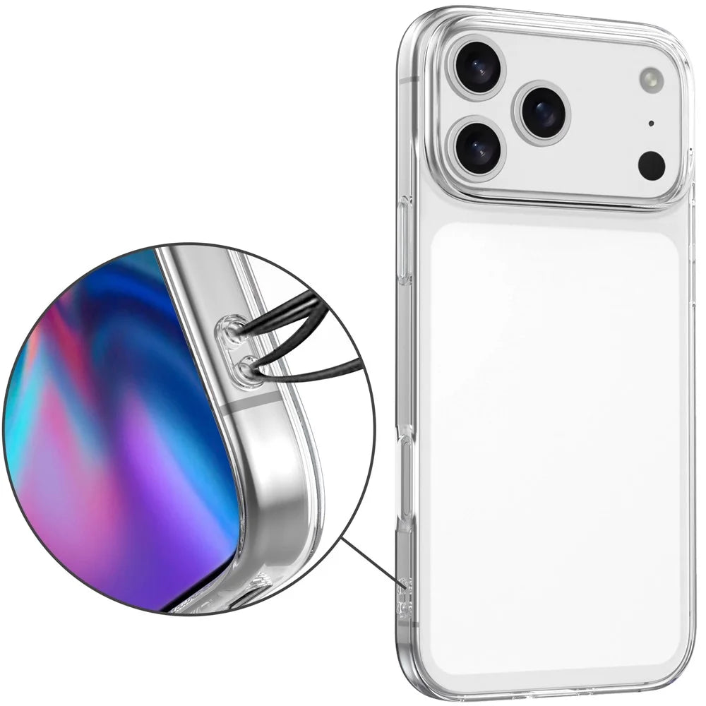 For iPhone 18 Pro / 17 Pro Case Anti-Fingerprint Crystal Clear TPU Phone Cover - Transparent - 4