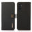 KHAZNEH for Samsung Galaxy S26 FE Case Genuine Cow Leather RFID Blocking Wallet Phone Cover - Black - 1
