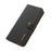 KHAZNEH for Samsung Galaxy S26 FE Case Genuine Cow Leather RFID Blocking Wallet Phone Cover - Black - 5