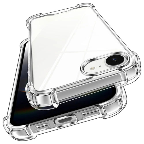For iPhone 17e / 16e Case Military Grade Drop Protection Acrylic + TPU Phone Cover - Transparent - 1