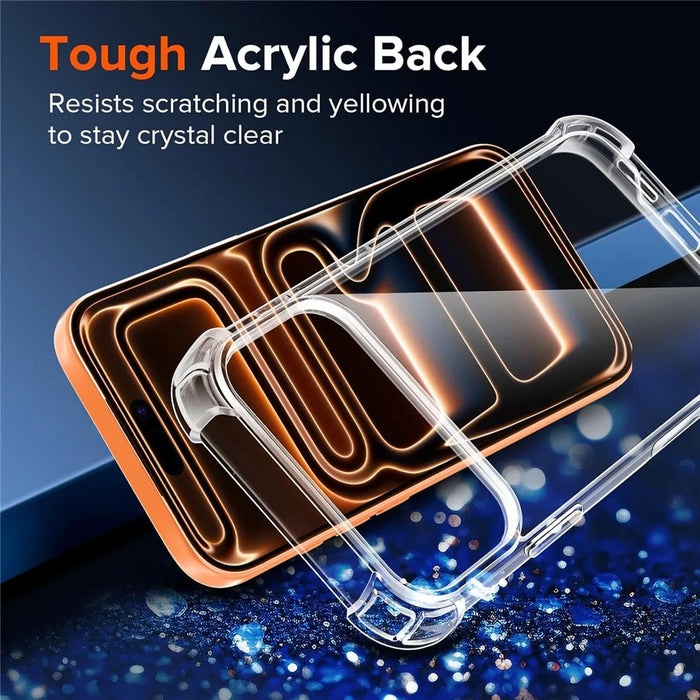 For iPhone 18 Pro Max / 17 Pro Max Case Military Grade Drop Protection Acrylic + TPU Phone Cover - Transparent - 6