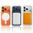 For iPhone 18 Pro / 17 Pro C-shaped Magnetic Case TPU + Acrylic Clear Phone Back Cover - Transparent - 5