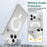 For iPhone 18 Pro / 17 Pro Magnetic Case TPU + Acrylic Phone Cover with Camera Control Button - Transparent - 3