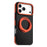 For iPhone 18 Pro / 17 Pro Magnetic Case Double Color Rotating Ring Kickstand PC + TPU Phone Cover - Orange - 2