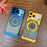 For iPhone 17 Pro Max Frameless Case Magnetic Kickstand Horse Pattern Walnut Wood Shockproof Phone Cover - Orange - 7