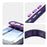 For Google Pixel 11 Pro Case Acrylic TPU Metal Armor Shockproof Protective Cover - Purple - 3