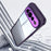 For Google Pixel 11 Case Acrylic TPU Metal Armor Shockproof Protective Cover - Purple - 5