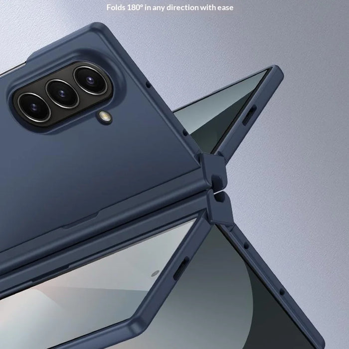 For Samsung Galaxy Z Fold8 Ultra Case Hinge Protection Hard PC Phone Cover with Screen Protector / Stylus - Blue - 3