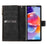 For Samsung Galaxy Z Fold8 Ultra PU + PC Case Color Splicing Leather Phone Cover with Strap - Black - 2