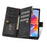 For Samsung Galaxy Z Fold8 Ultra PU + PC Case Color Splicing Leather Phone Cover with Strap - Black - 7