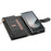 For Samsung Galaxy Z Fold8 Ultra Case Rhombus Stitching Leather Wallet Phone Cover with Long    /    Short Strap - Black - 4