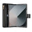 For Samsung Galaxy Z Fold8 Ultra Case Rhombus Stitching Leather Wallet Phone Cover with Long    /    Short Strap - Black - 5