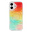 For iPhone 17 Magnetic Case Shell Pattern Gradient PC+TPU Epoxy Phone Cover - Orange - 2
