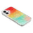 For iPhone 17 Magnetic Case Shell Pattern Gradient PC+TPU Epoxy Phone Cover - Orange - 3