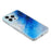 For iPhone 16 Pro Max Magnetic Case Shell Pattern Gradient PC+TPU Epoxy Phone Cover - Blue - 3