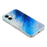 For iPhone 16 Magnetic Case Shell Pattern Gradient PC+TPU Epoxy Phone Cover - Blue - 3