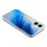 For iPhone 16 Magnetic Case Shell Pattern Gradient PC+TPU Epoxy Phone Cover - Blue - 4