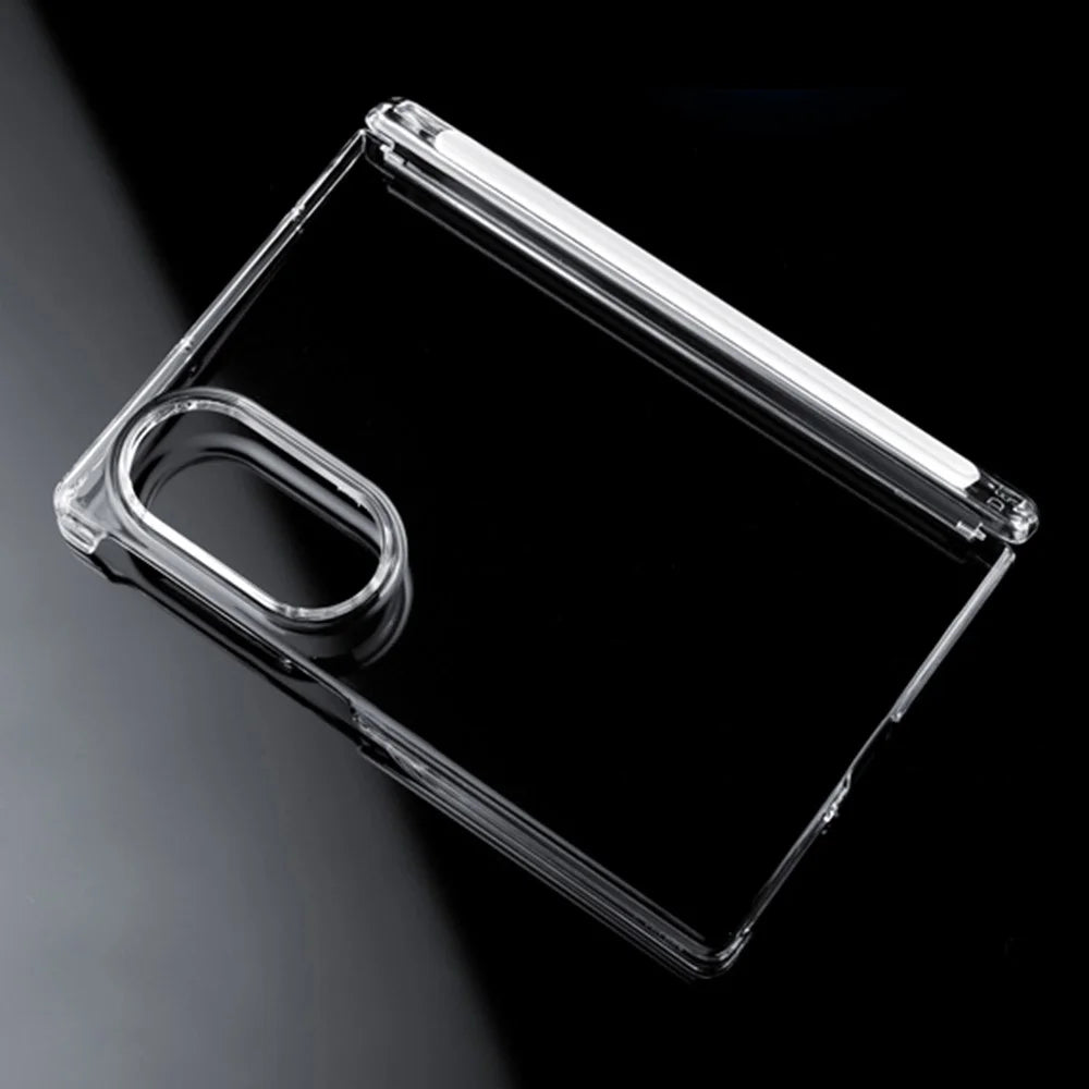 For Samsung Galaxy Z Fold8 Case Dual Axis Hinge Protection UV Clear PC Phone Cover - Transparent - 4