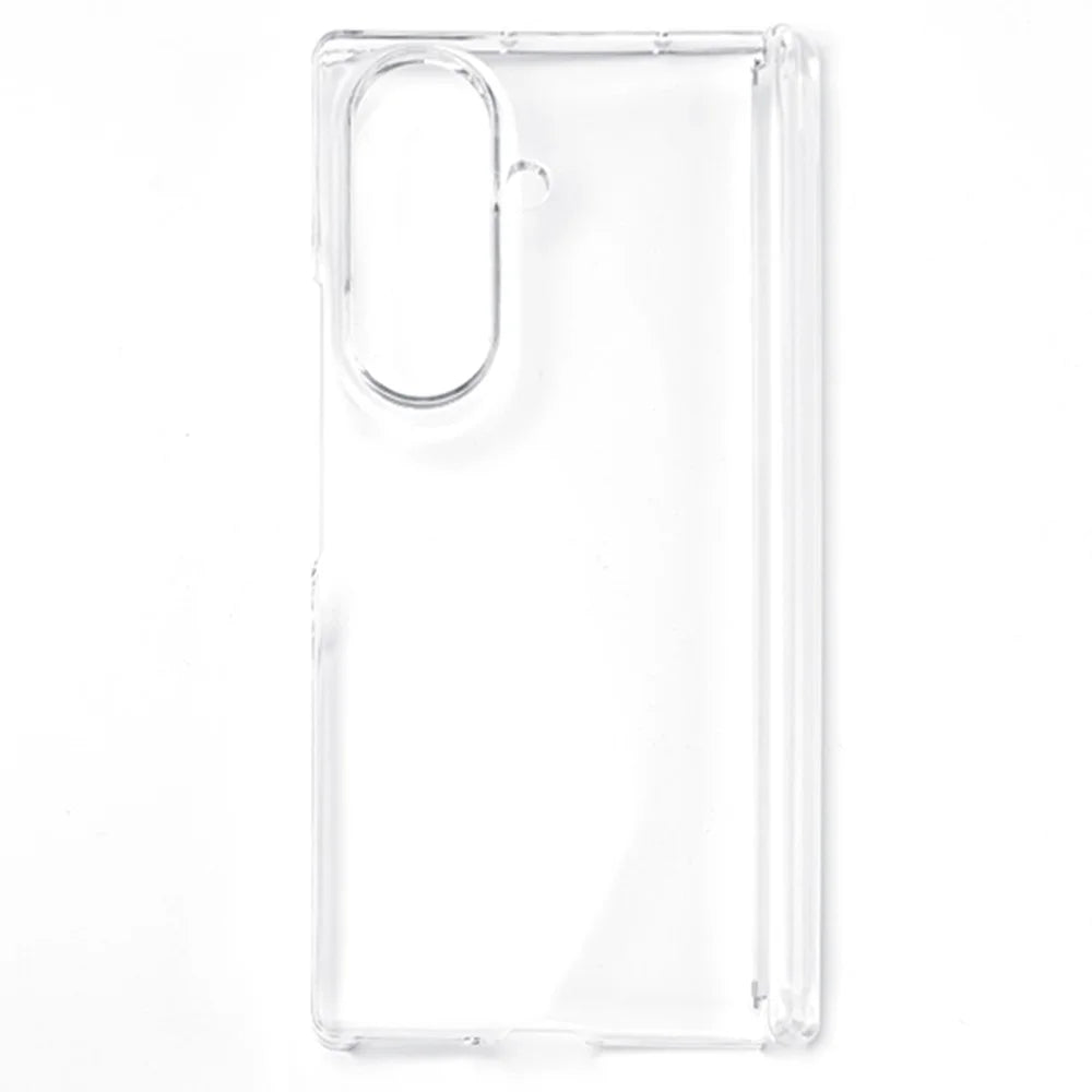 For Samsung Galaxy Z Fold8 Ultra Case Dual Axis Hinge Protection UV Clear PC Phone Cover - Transparent - 1