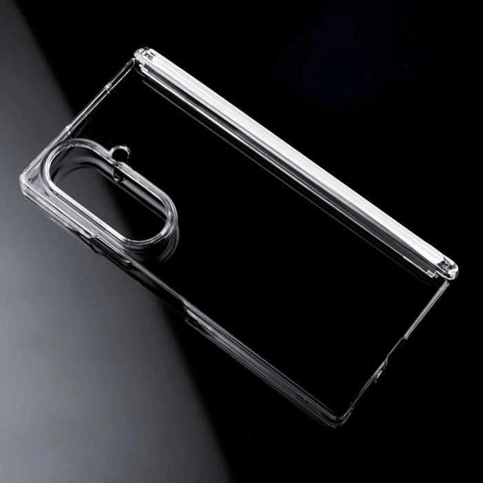 For Samsung Galaxy Z Fold8 Ultra Case Dual Axis Hinge Protection UV Clear PC Phone Cover - Transparent - 2