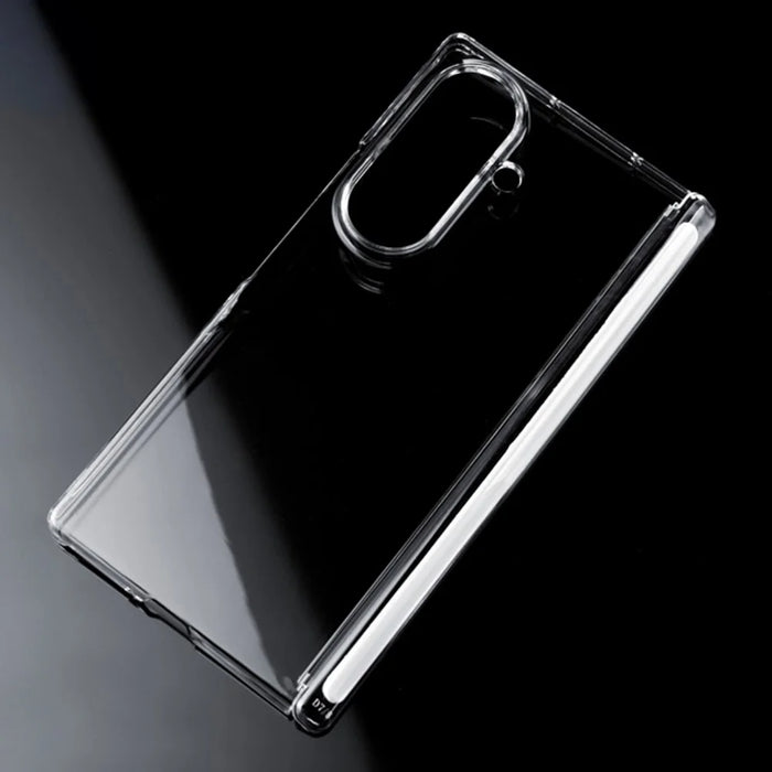 For Samsung Galaxy Z Fold8 Ultra Case Dual Axis Hinge Protection UV Clear PC Phone Cover - Transparent - 3
