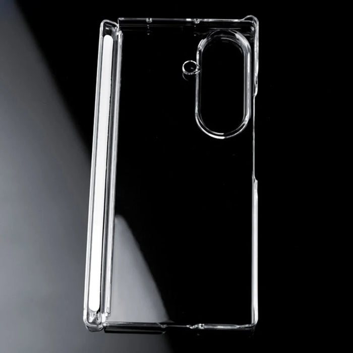 For Samsung Galaxy Z Fold8 Ultra Case Dual Axis Hinge Protection UV Clear PC Phone Cover - Transparent - 5