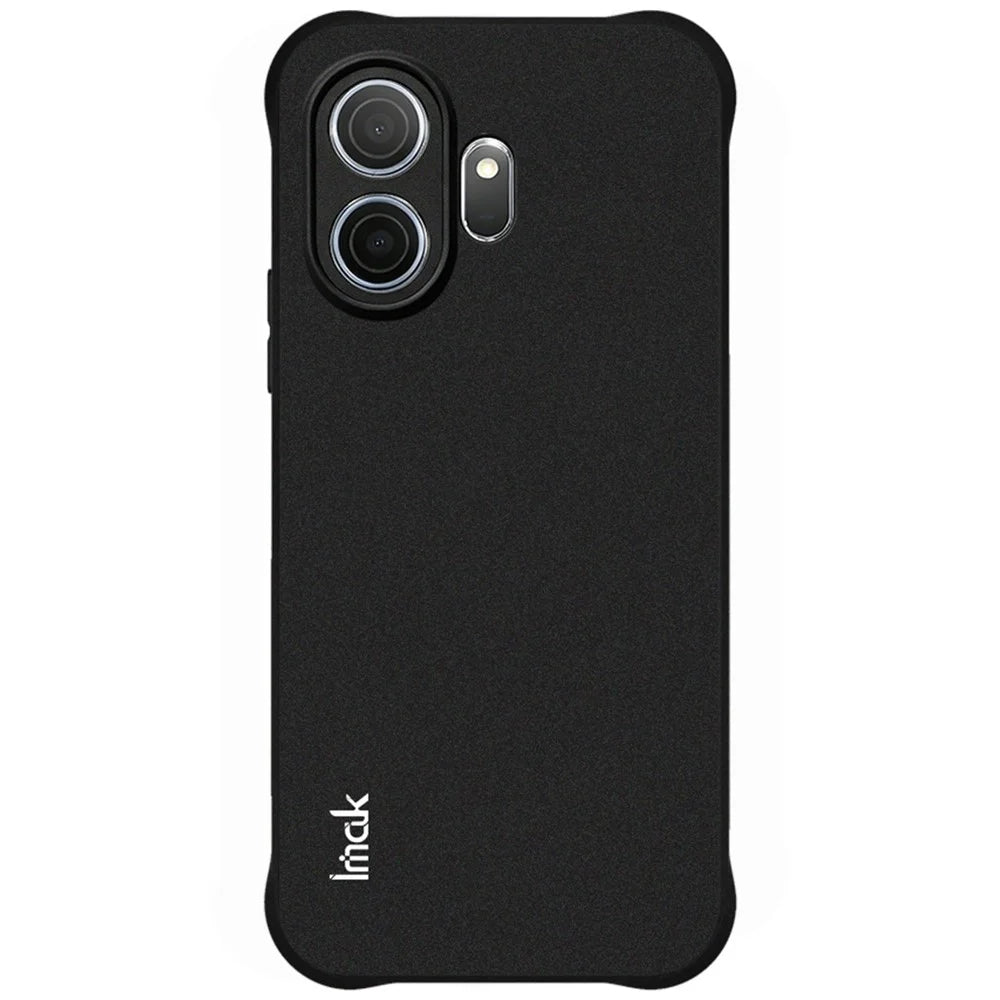 IMAK For TCL NxtPaper 70 Pro 5G Case TPU Phone Cover Airbag Shockproof Protection - Matte Black - 2