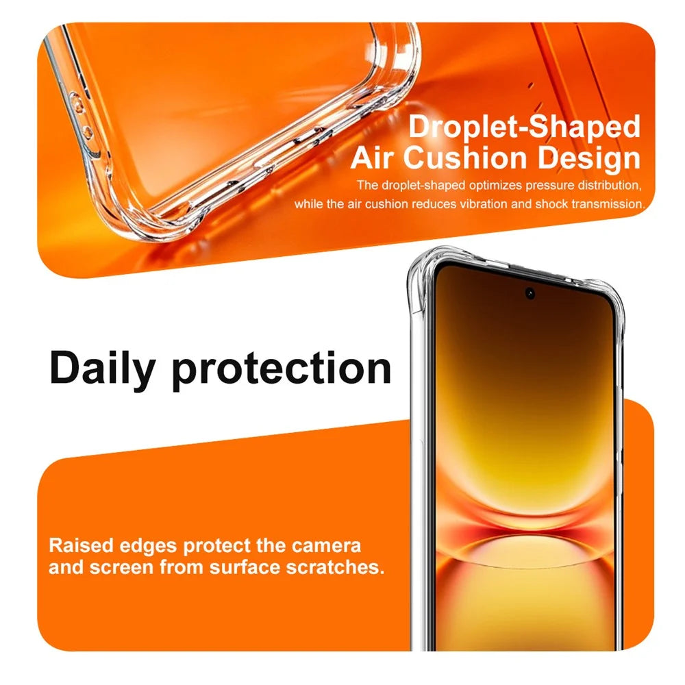 IMAK for vivo iQOO 15T 5G Magnetic Case Airbag Shockproof Protection TPU Phone Cover - Transparent - 7
