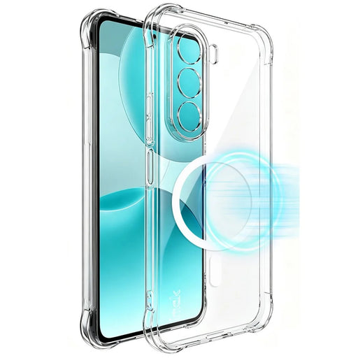 IMAK for OnePlus Nord CE6 Lite 5G  /  Realme P4x 5G Magnetic Case Airbag Shockproof Protection TPU Phone Cover - Transparent - 1