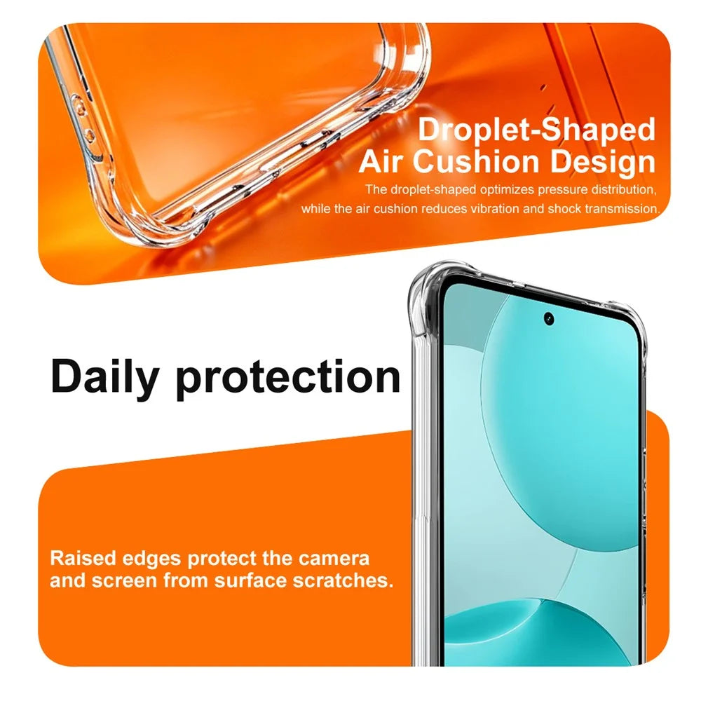 IMAK for OnePlus Nord CE6 Lite 5G  /  Realme P4x 5G Magnetic Case Airbag Shockproof Protection TPU Phone Cover - Transparent - 7