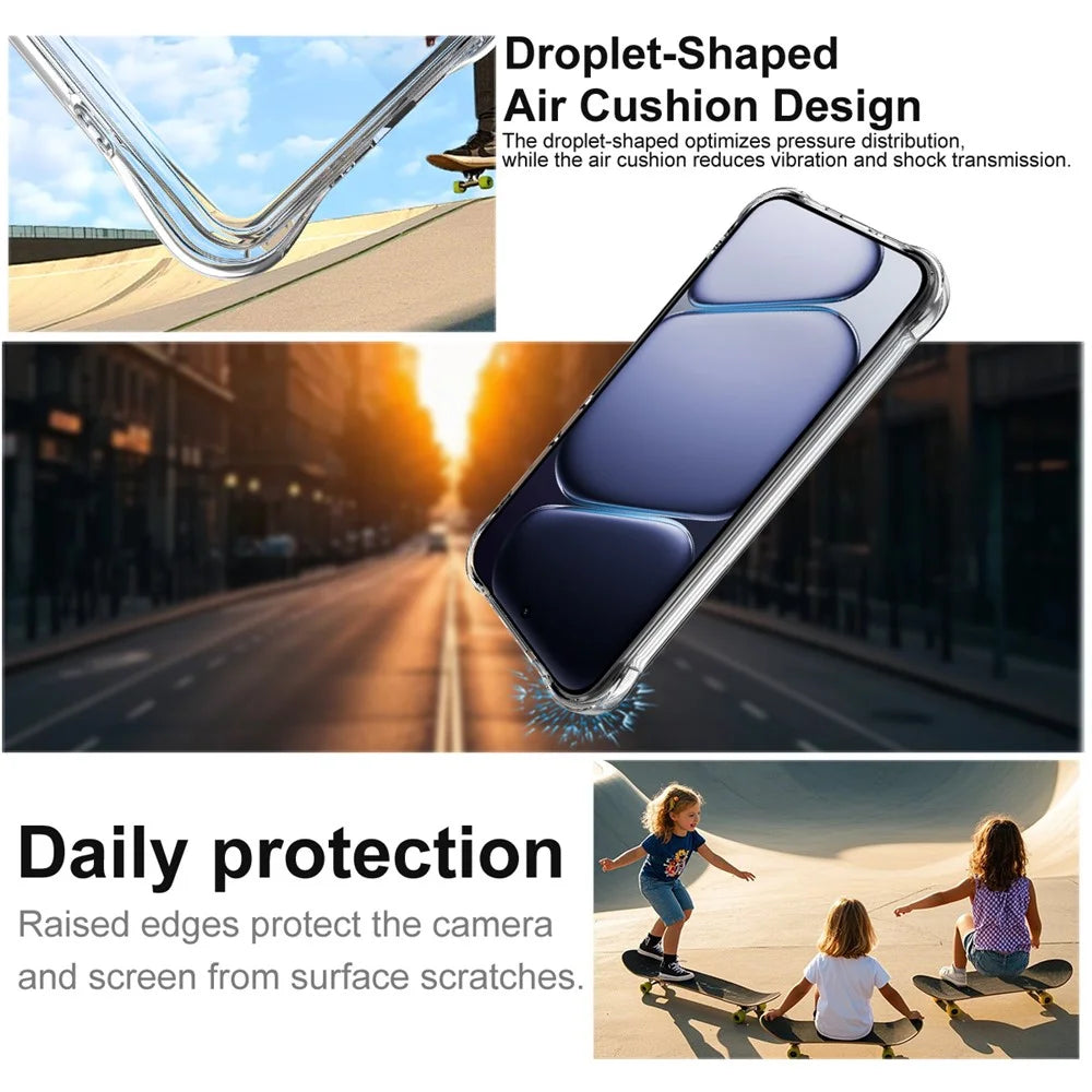 IMAK for OnePlus Nord CE6 5G Magnetic Case Airbag Shockproof Protection TPU Phone Cover - Transparent - 6