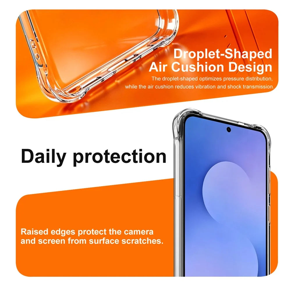 IMAK for Samsung Galaxy S26 FE Magnetic Case Airbag Shockproof Protection TPU Phone Cover - Transparent - 7