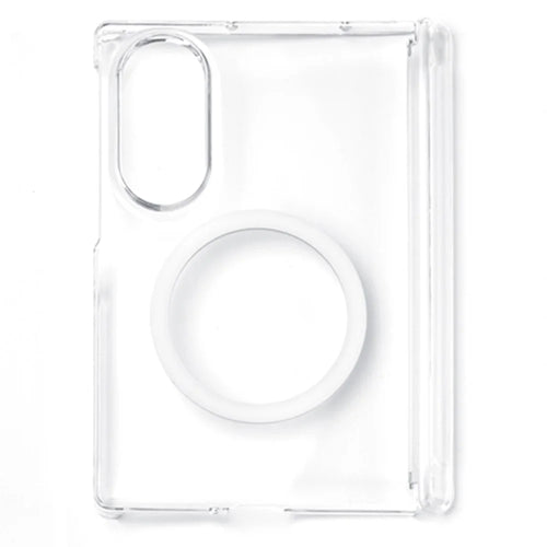 For Samsung Galaxy Z Fold8 Magnetic Case Dual Axis Hinge Protection UV Clear PC Phone Cover - Transparent - 1