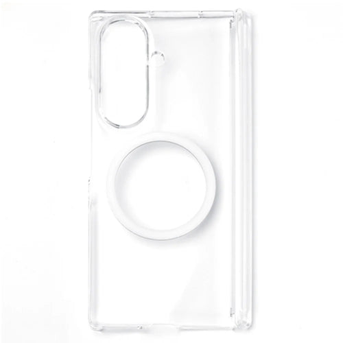 For Samsung Galaxy Z Fold8 Ultra Magnetic Case Dual Axis Hinge Protection UV Clear PC Phone Cover - Transparent - 1
