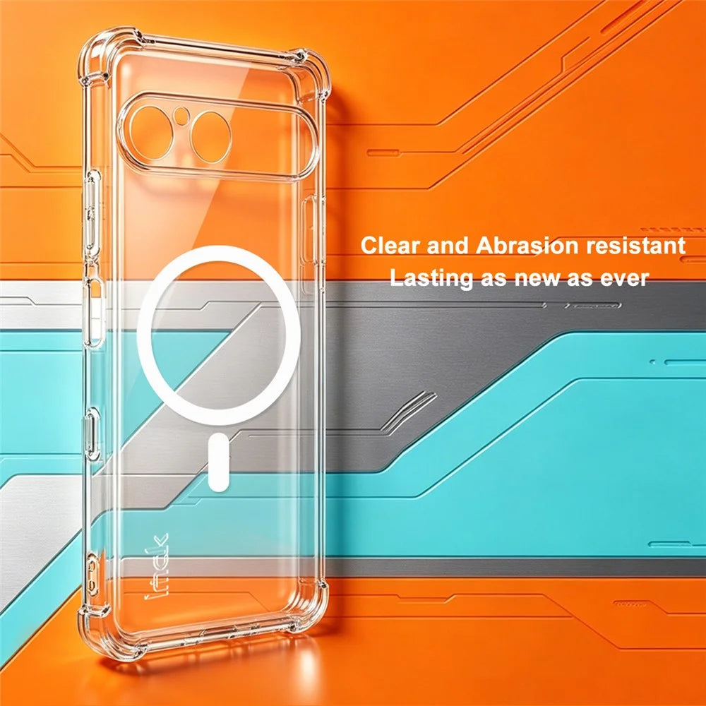 IMAK for Sony Xperia 10 VII Magnetic Case Airbag Shockproof Protection TPU Phone Cover - Transparent - 5