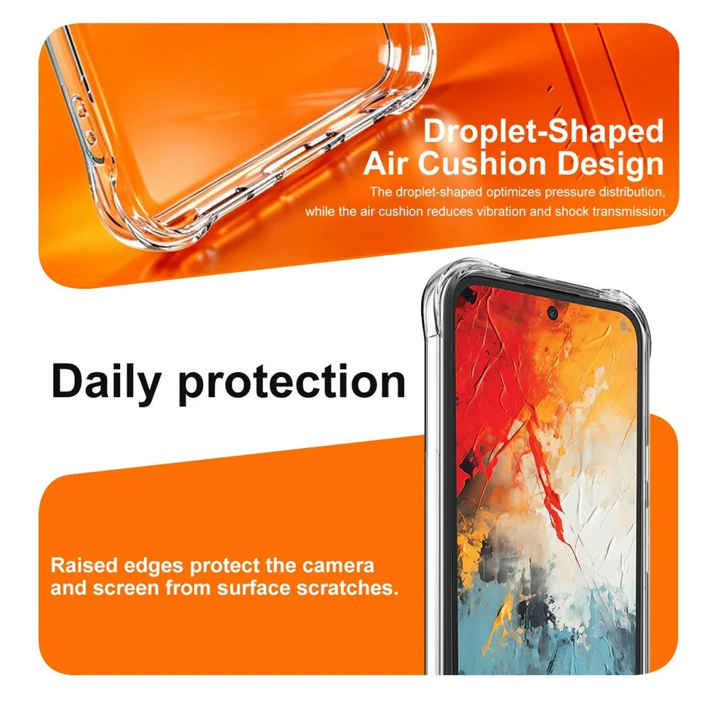 IMAK for TCL K70 Nxtpaper 5G Magnetic Case Airbag Shockproof Protection TPU Phone Cover - Transparent - 7