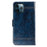 For iPhone 14 Pro Max Wallet Phone Case Waxy Texture Imprinted Flower Anti-Scratch Folio Cover PU Leather Stand Shell - Blue - 7