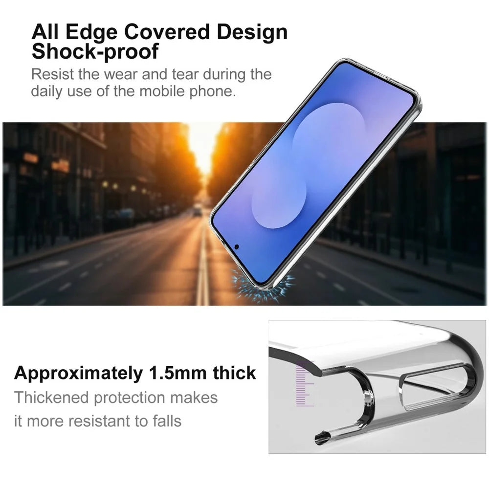 IMAK UX-10 Series For Samsung Galaxy S26 FE Phone Case Soft TPU Mobile Back Cover - Transparent - 5