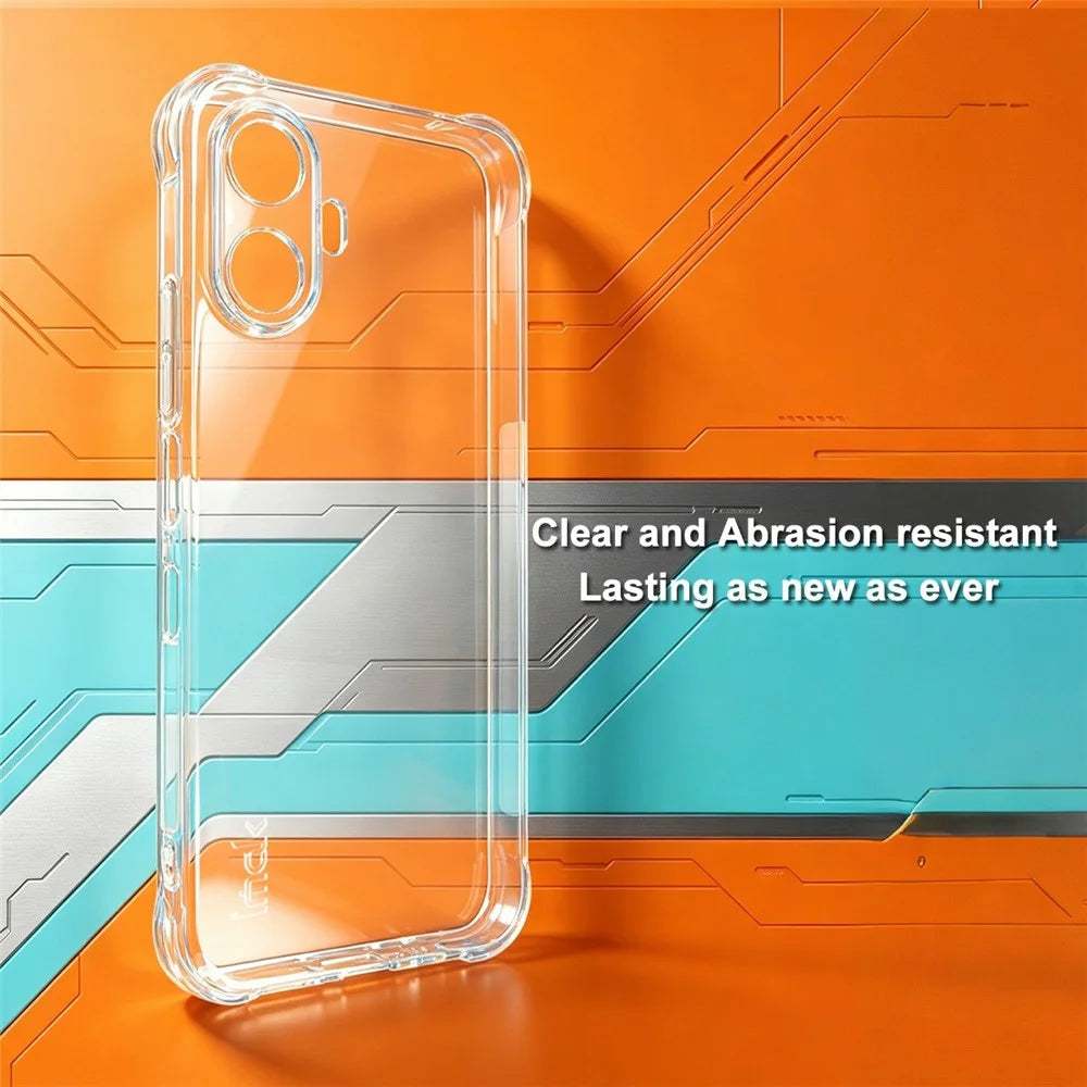 IMAK For TCL K70 Nxtpaper 5G Case TPU Phone Cover Airbag Shockproof Protection - Transparent - 3