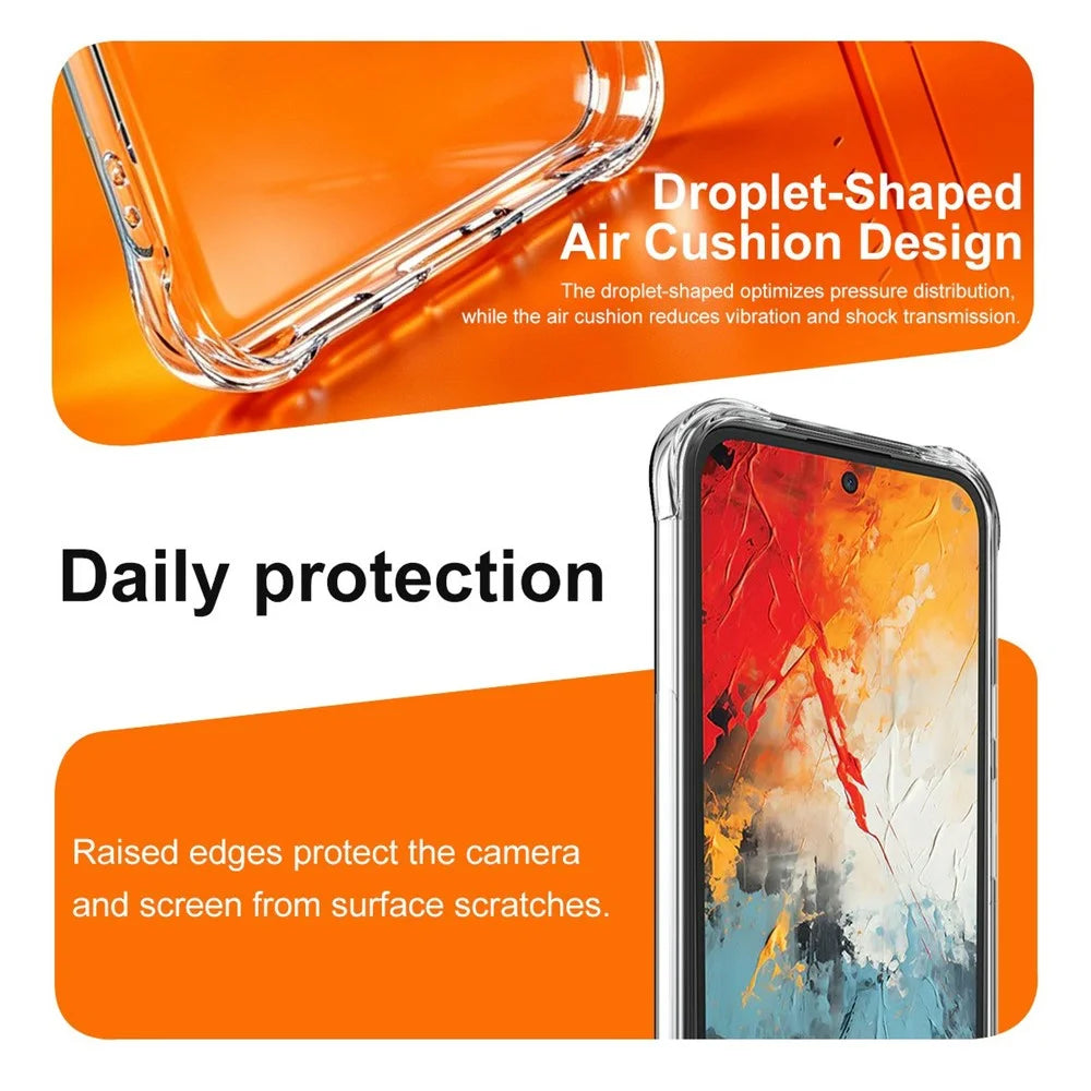 IMAK For TCL K70 Nxtpaper 5G Case TPU Phone Cover Airbag Shockproof Protection - Transparent - 6