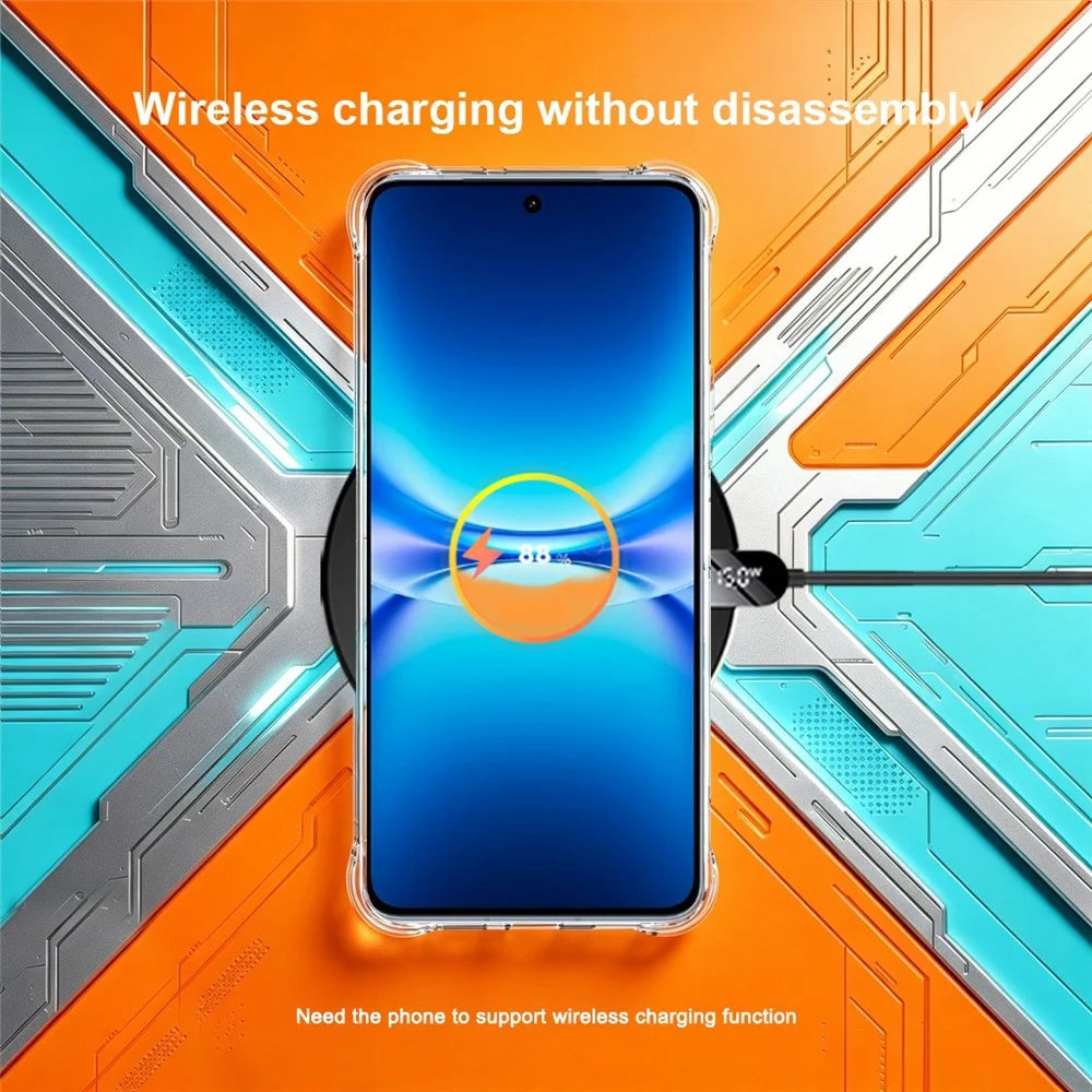 IMAK For vivo S50 Pro mini 5G  /  X300 FE 5G Case TPU Phone Cover Airbag Shockproof Protection - Transparent - 4