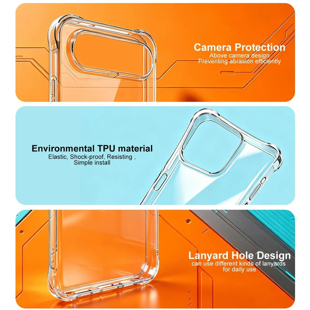 IMAK For vivo S50 Pro mini 5G  /  X300 FE 5G Case TPU Phone Cover Airbag Shockproof Protection - Transparent - 7
