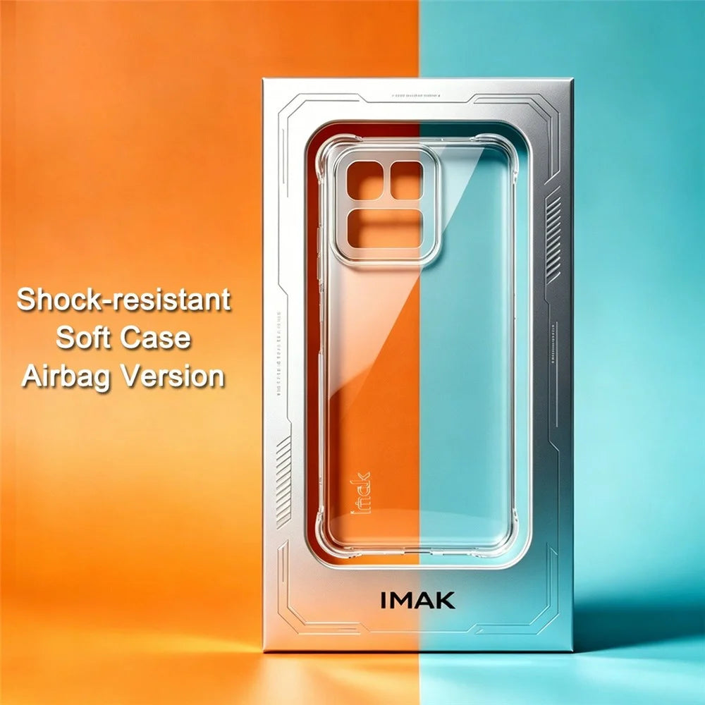IMAK For vivo iQOO 15T 5G Case TPU Phone Cover Airbag Shockproof Protection - Transparent - 2
