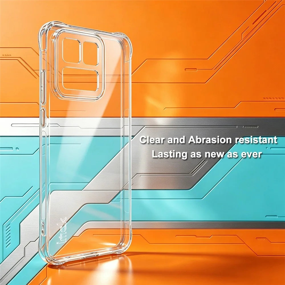 IMAK For vivo iQOO 15T 5G Case TPU Phone Cover Airbag Shockproof Protection - Transparent - 3